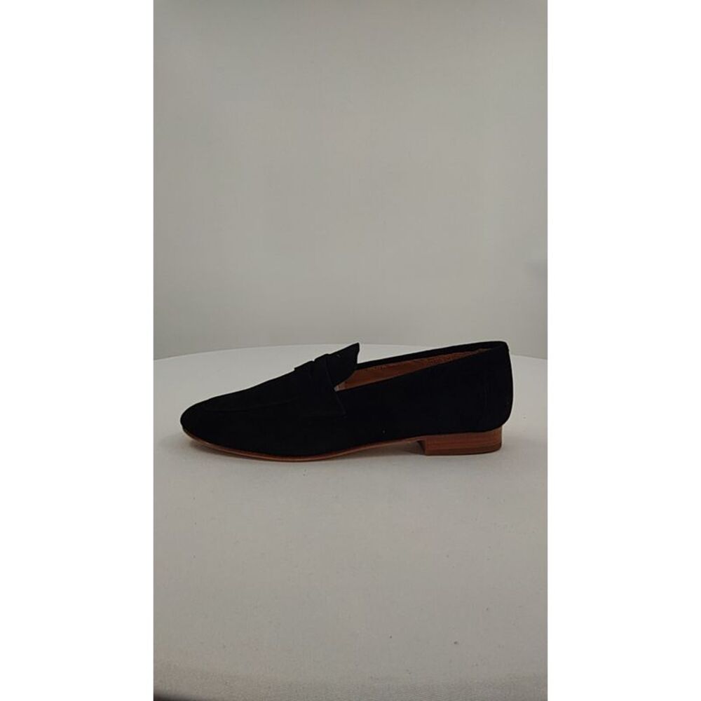 Quince Black Suede Loafers